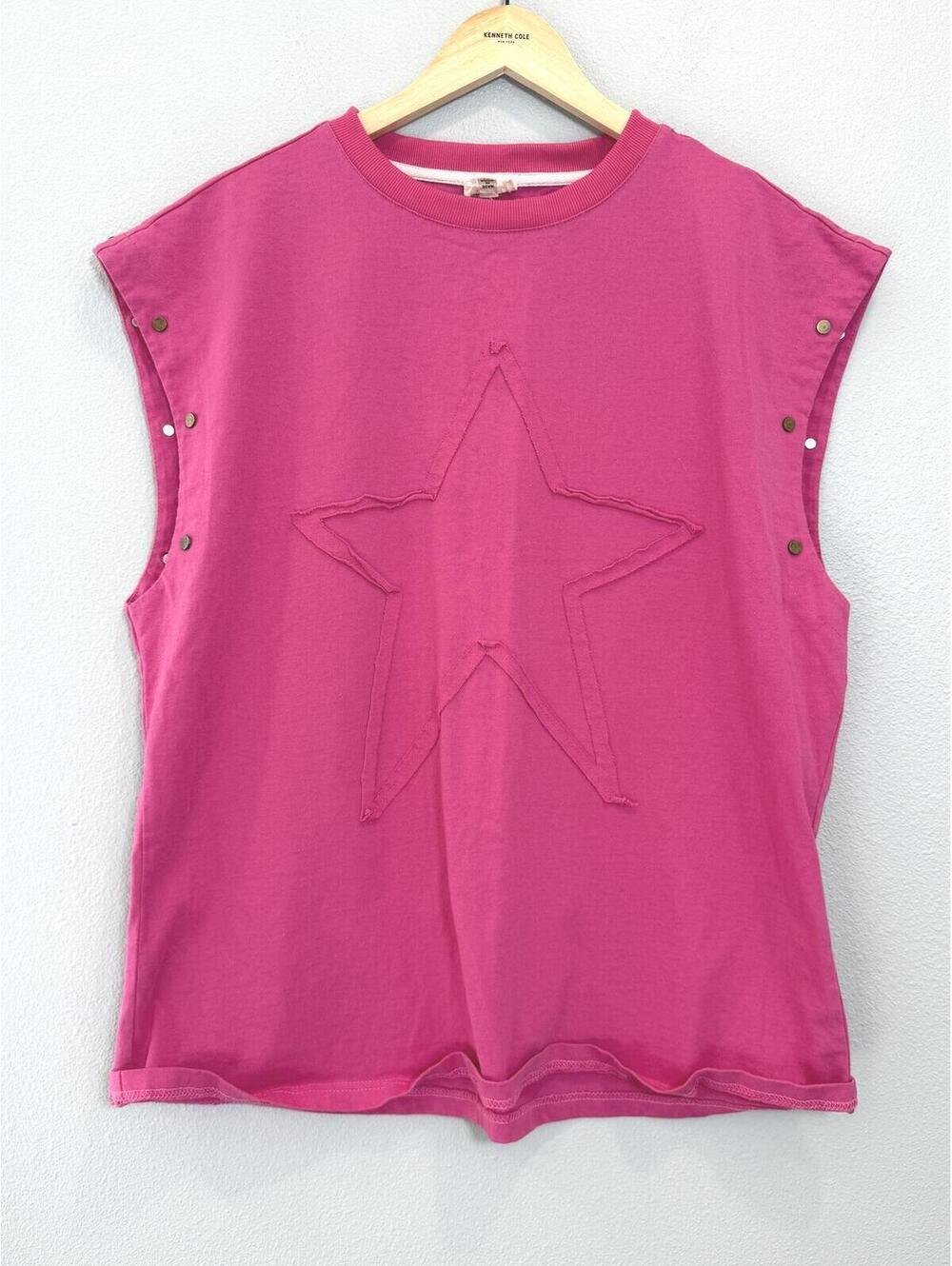 POL Star Studded Sleeveless Tee - Women's Small NWOT